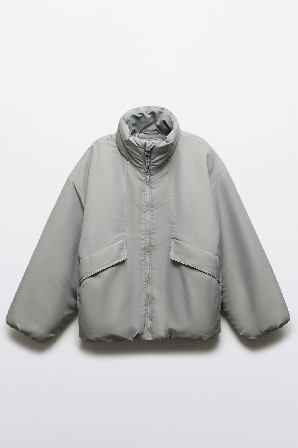 Куртка-бомбер с вареным эффектом - цвет серый - 9