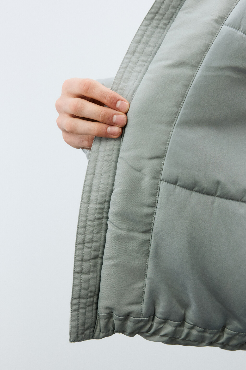 Куртка-бомбер с вареным эффектом - цвет серый - 8