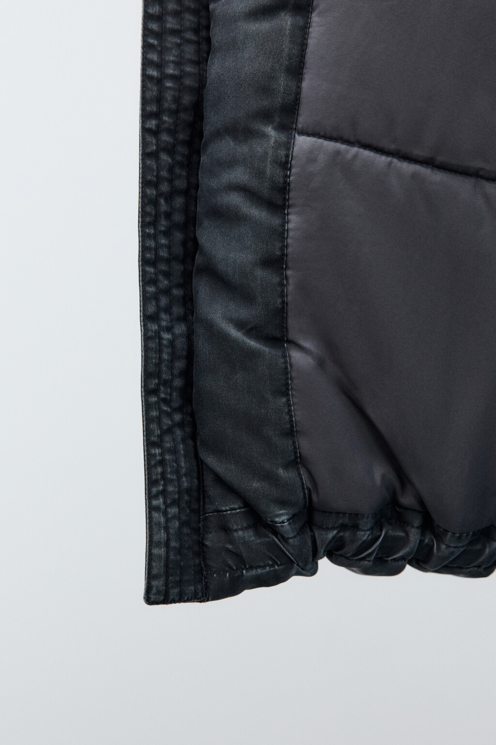 Куртка-бомбер с вареным эффектом - цвет черный - 8