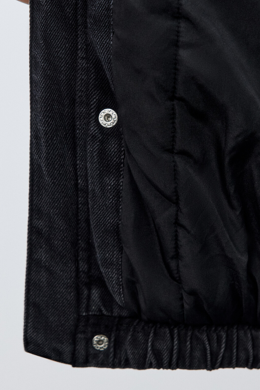 Куртка-бомбер джинсовая утепленная - цвет серый - 8