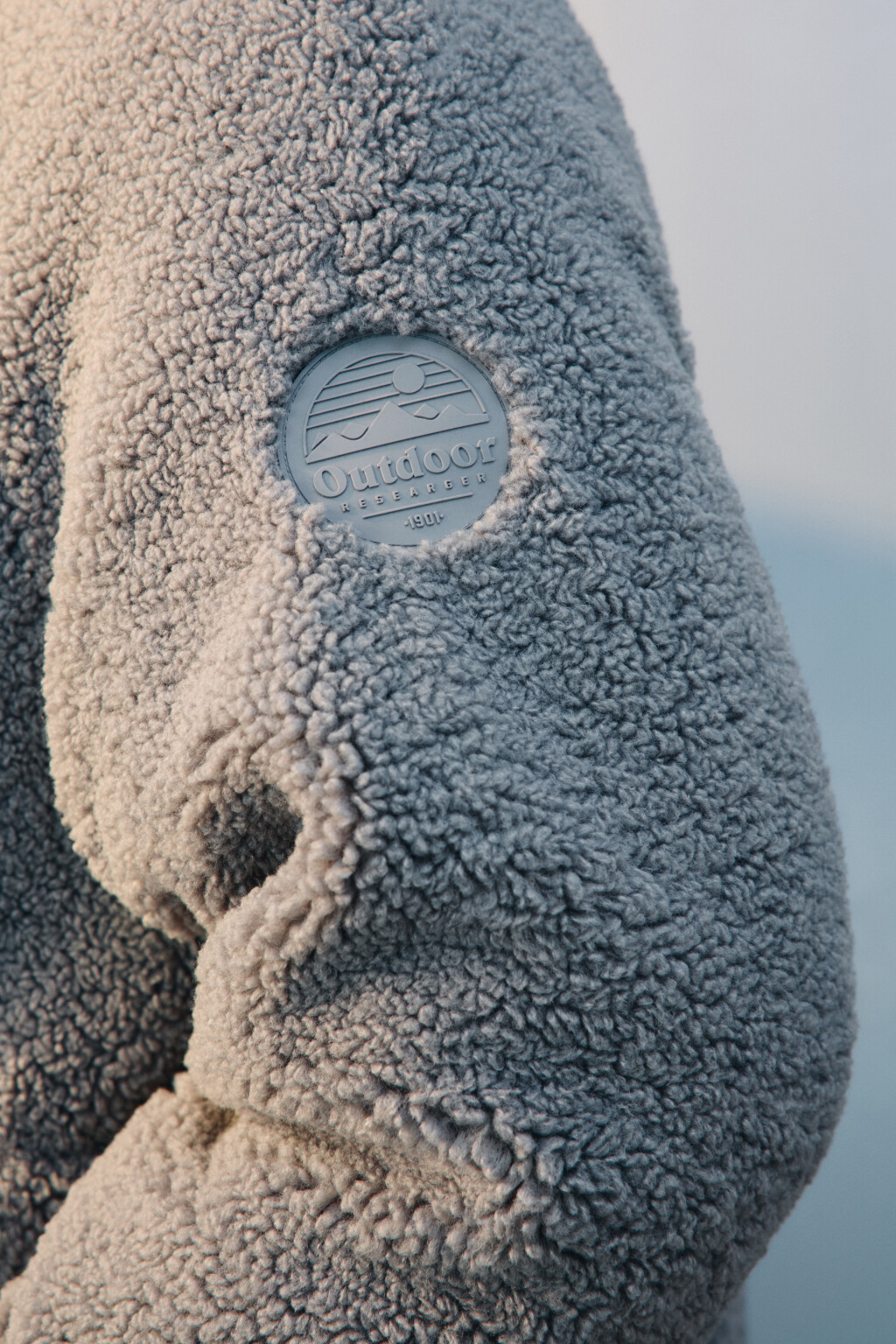 Куртка плюшевая с капюшоном - цвет серый - 7