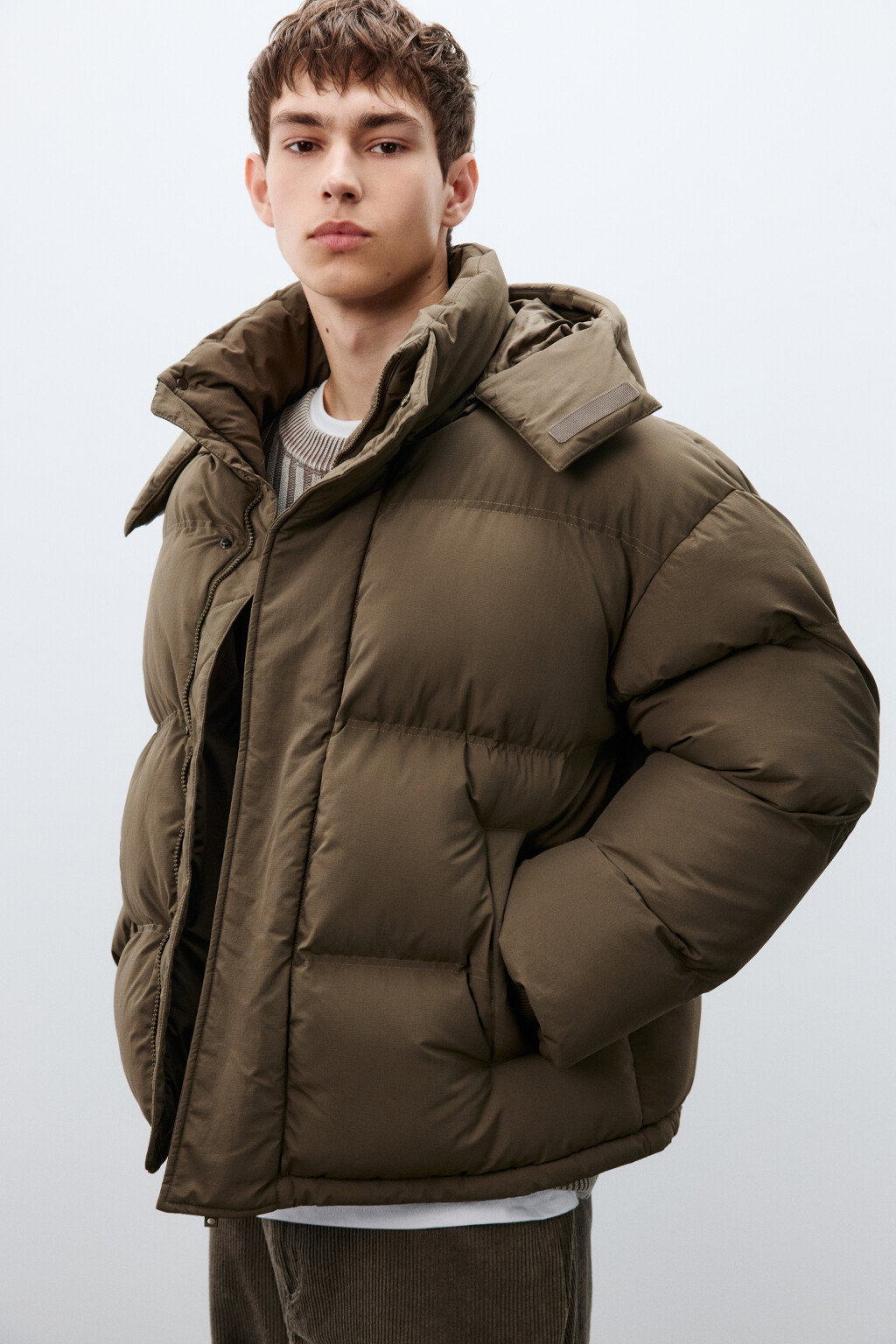 Куртка непромокаемая с капюшоном - цвет коричневый - 1