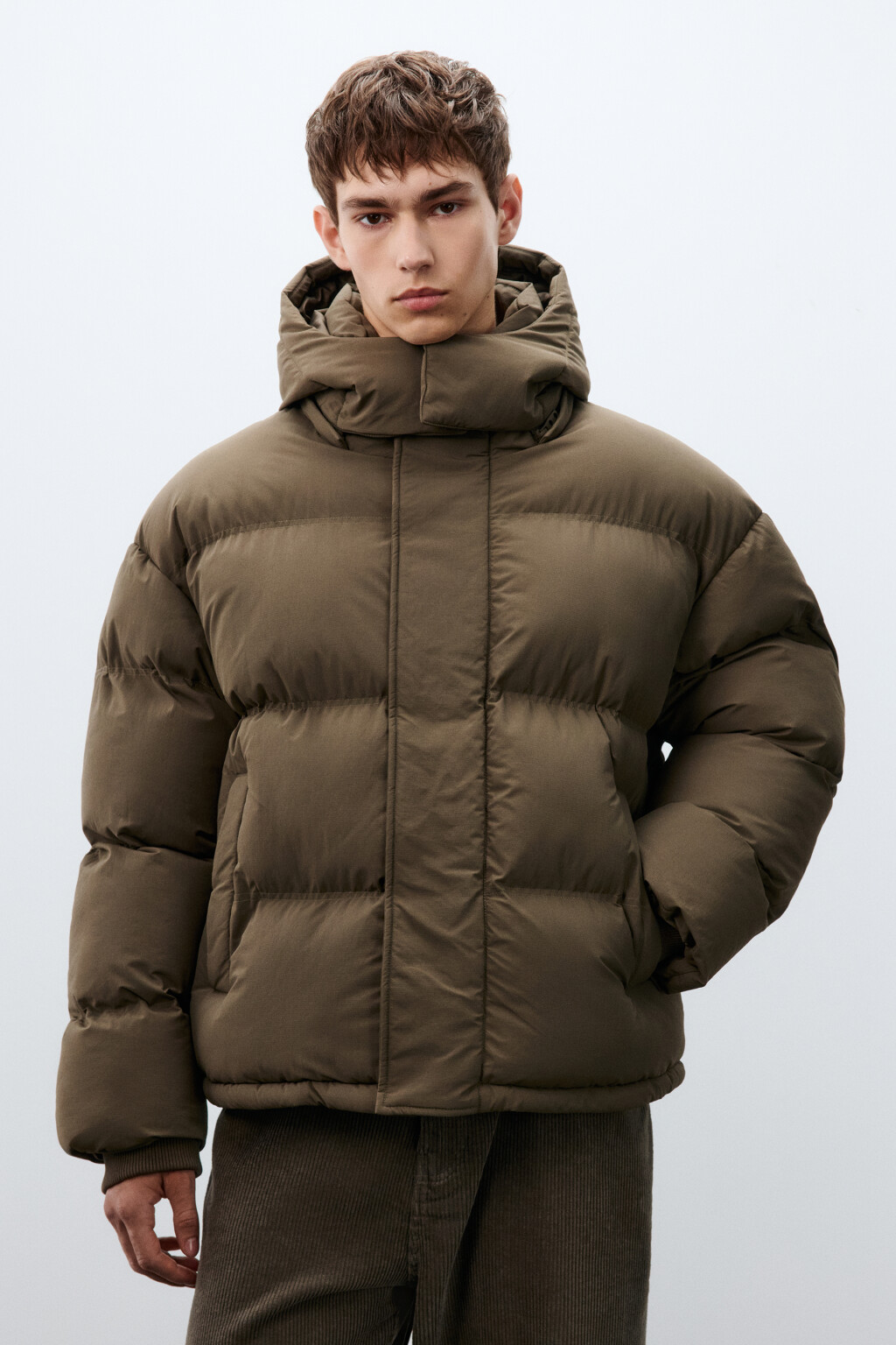 Куртка непромокаемая с капюшоном - цвет коричневый - 2