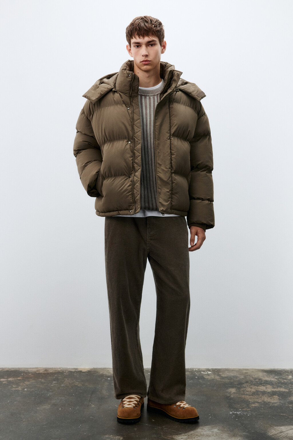 Куртка непромокаемая с капюшоном - цвет коричневый - 4