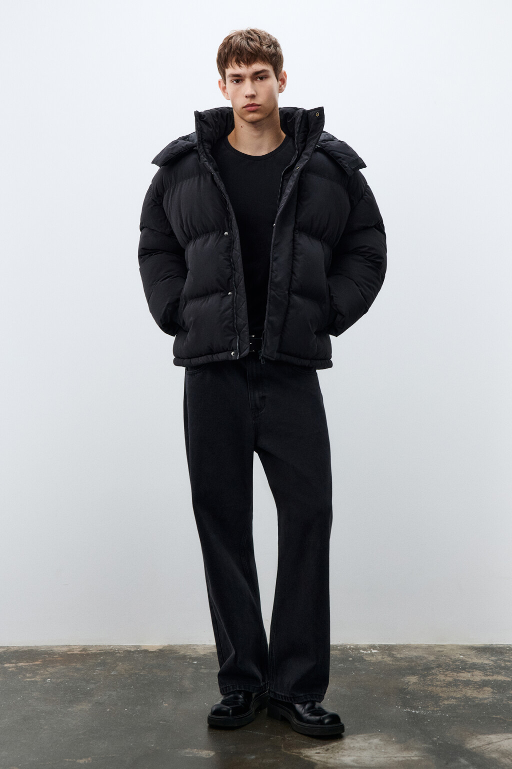 Куртка непромокаемая с капюшоном - цвет черный - 4