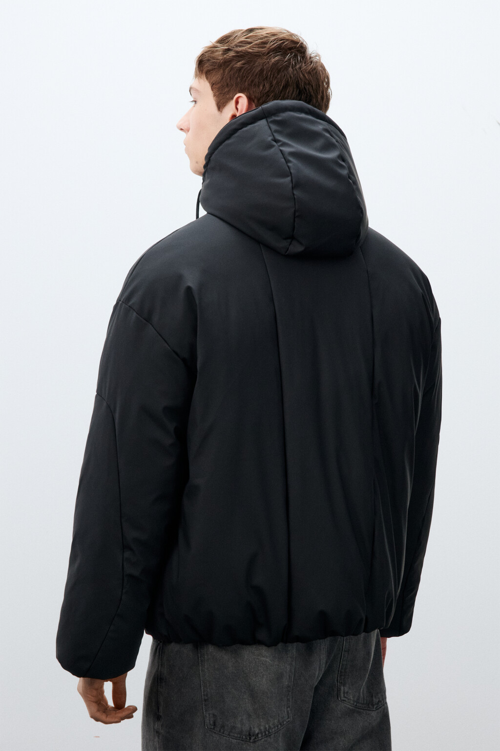 Куртка непромокаемая с капюшоном - цвет черный - 3