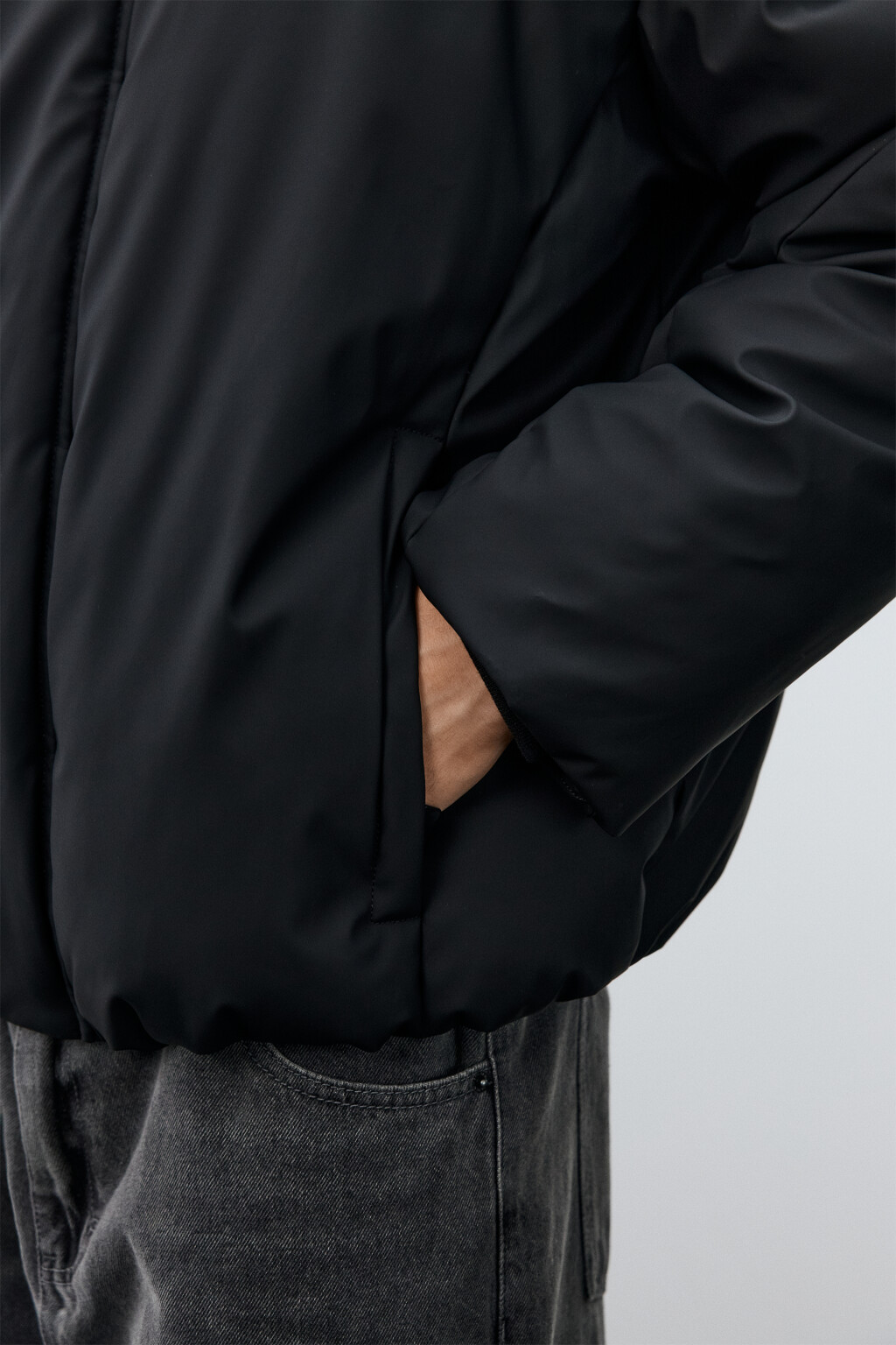 Куртка непромокаемая с капюшоном - цвет черный - 6