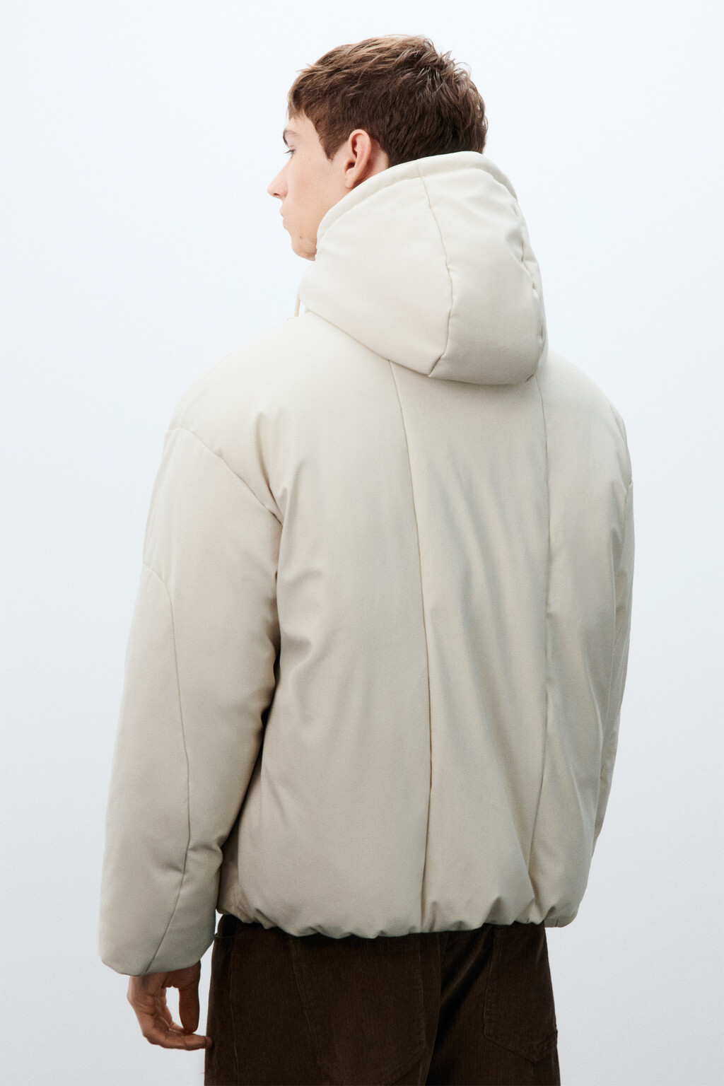 Куртка непромокаемая с капюшоном - цвет молочный - 4