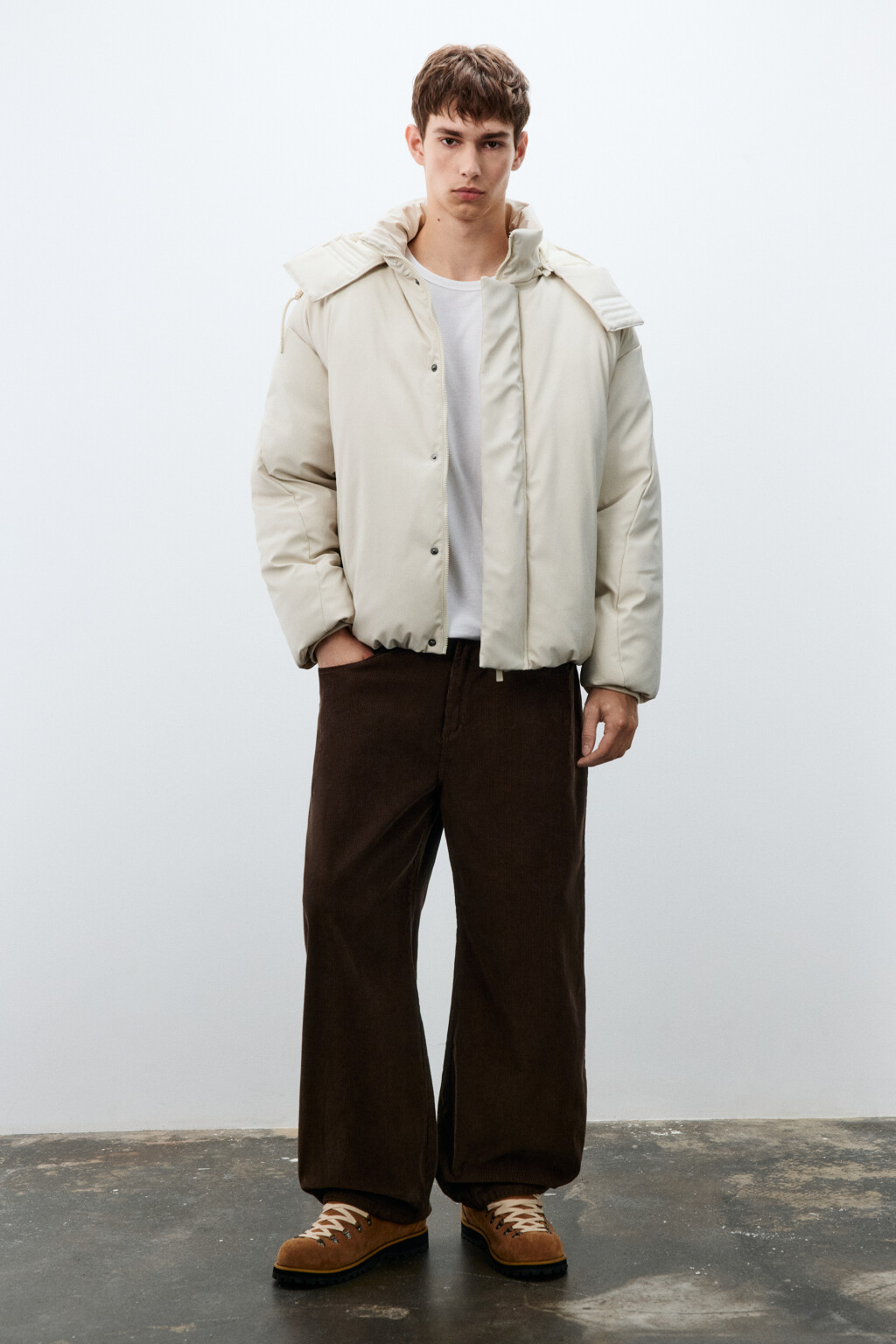 Куртка непромокаемая с капюшоном - цвет молочный - 5