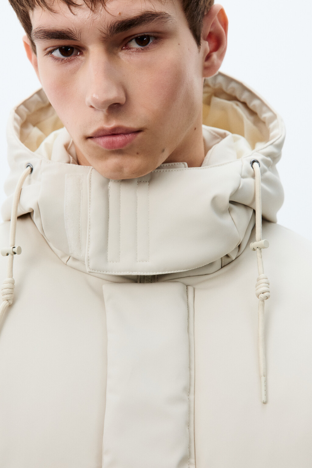 Куртка непромокаемая с капюшоном - цвет молочный - 6