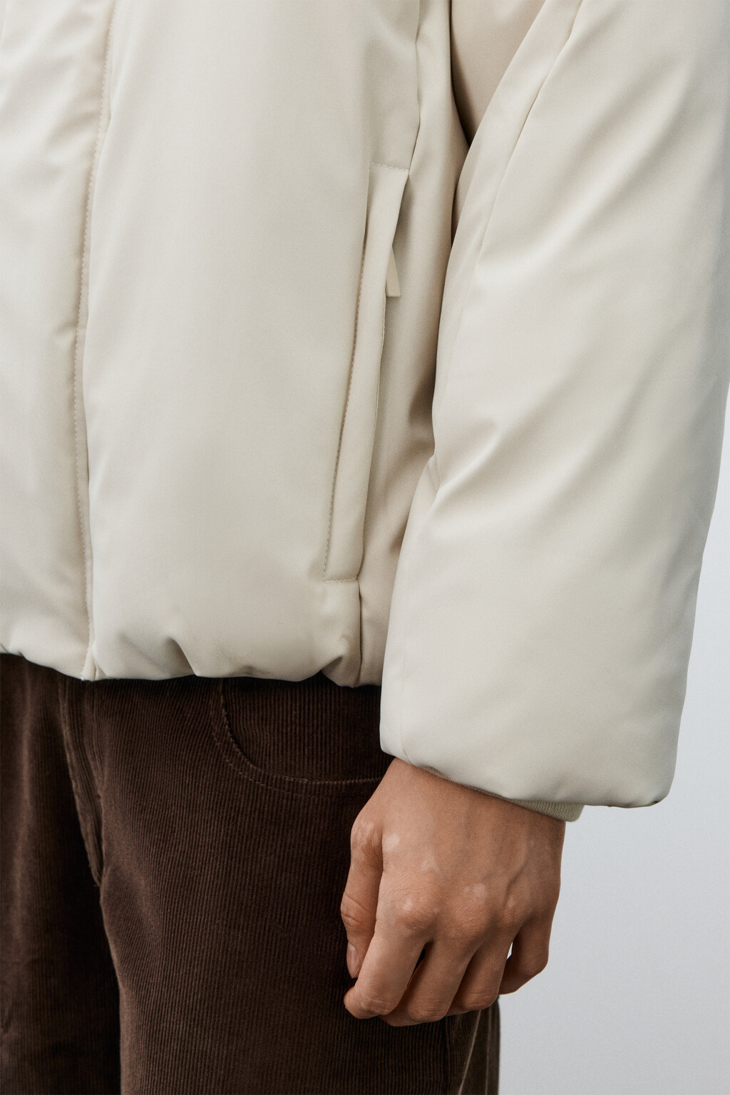 Куртка непромокаемая с капюшоном - цвет молочный - 7