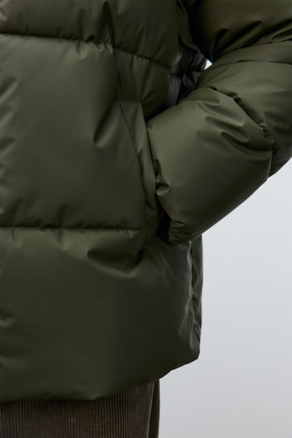 Куртка стеганая с воротником-стойкой - цвет зеленый - 6