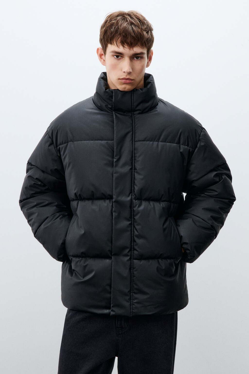 Куртка стеганая с воротником-стойкой - цвет черный - 12