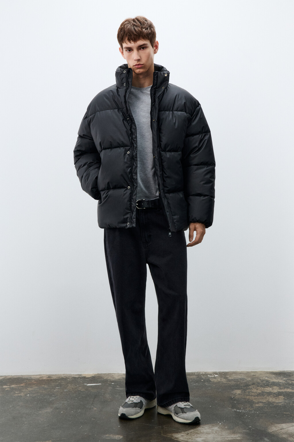 Куртка стеганая с воротником-стойкой - цвет черный - 14