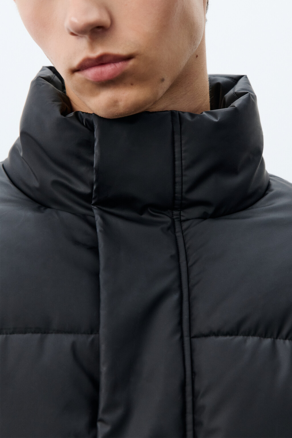 Куртка стеганая с воротником-стойкой - цвет черный - 6