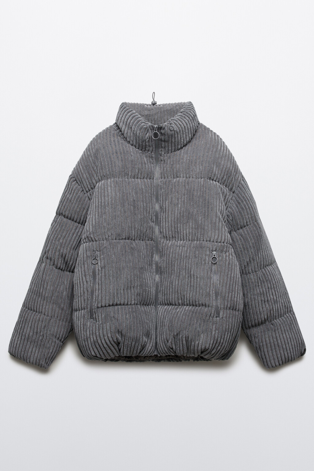 Куртка стеганая вельветовая - цвет серый - 10