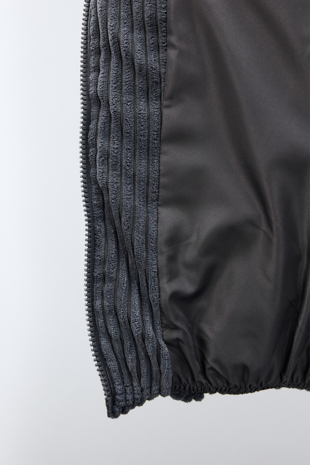 Куртка стеганая вельветовая - цвет серый - 8