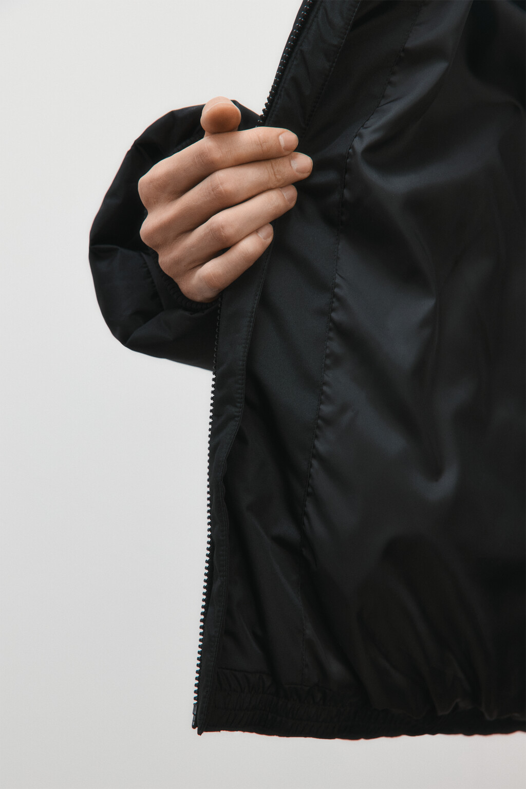 Куртка стеганая с капюшоном - цвет черный - 8