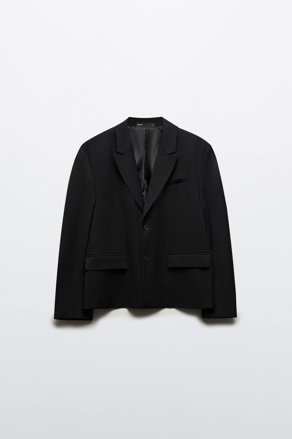 Пиджак классический прямого кроя - цвет черный - 8