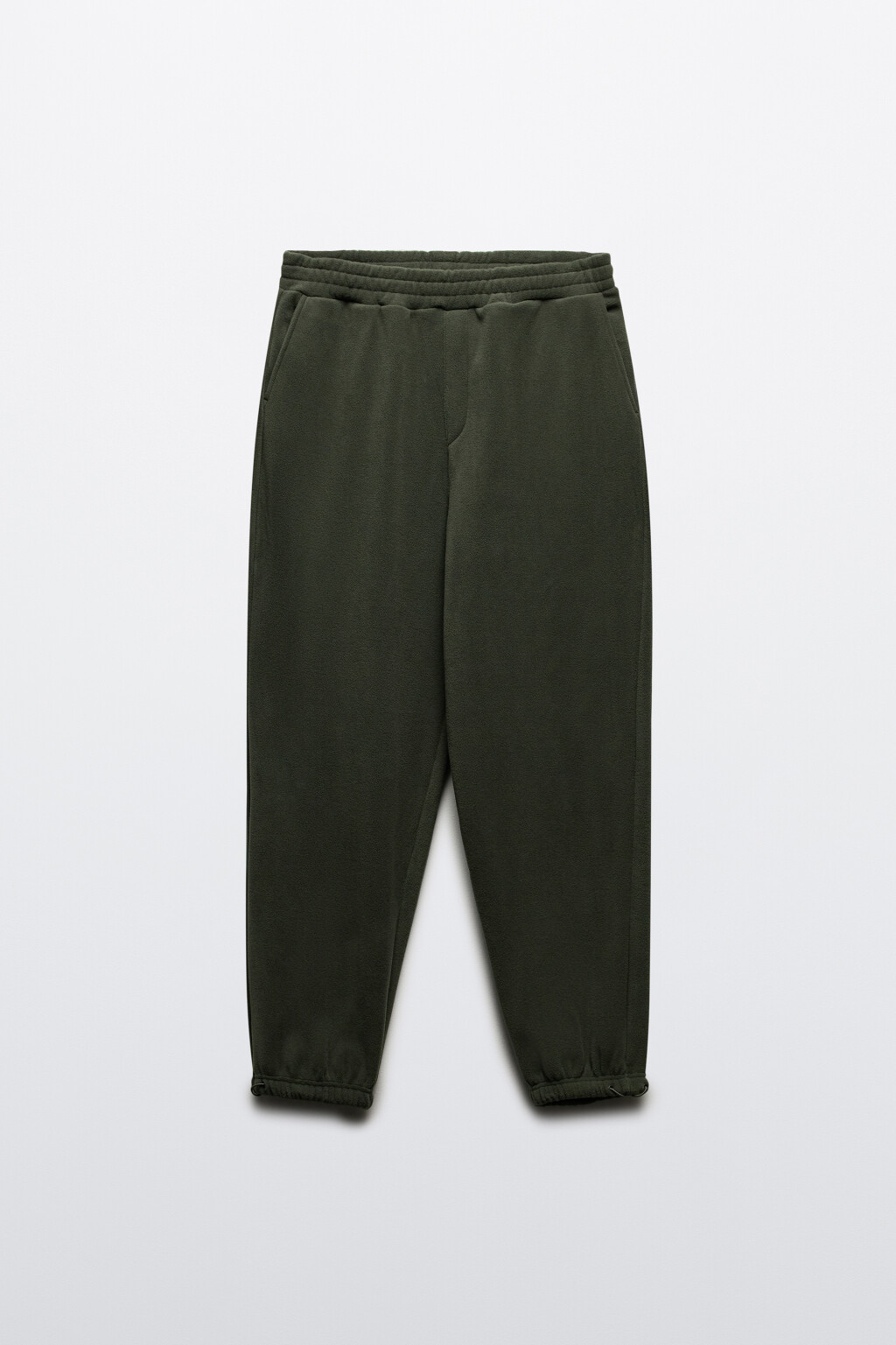 Брюки-джоггеры из флиса - цвет зеленый - 7