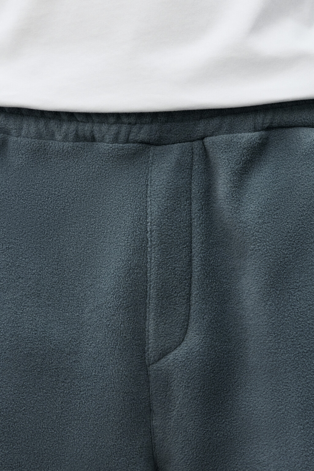 Брюки-джоггеры из флиса - цвет серый - 5