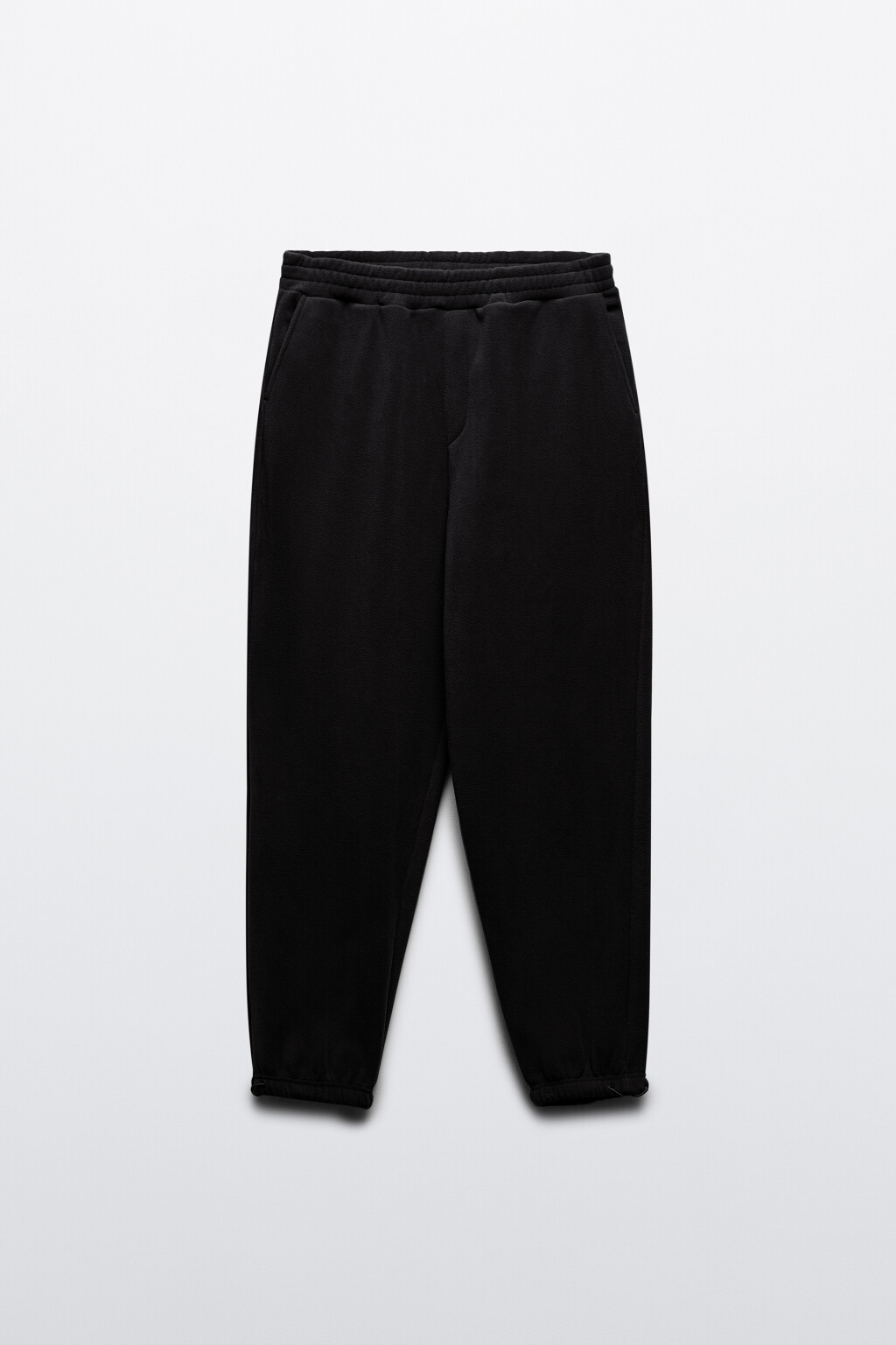 Брюки-джоггеры из флиса - цвет черный - 7