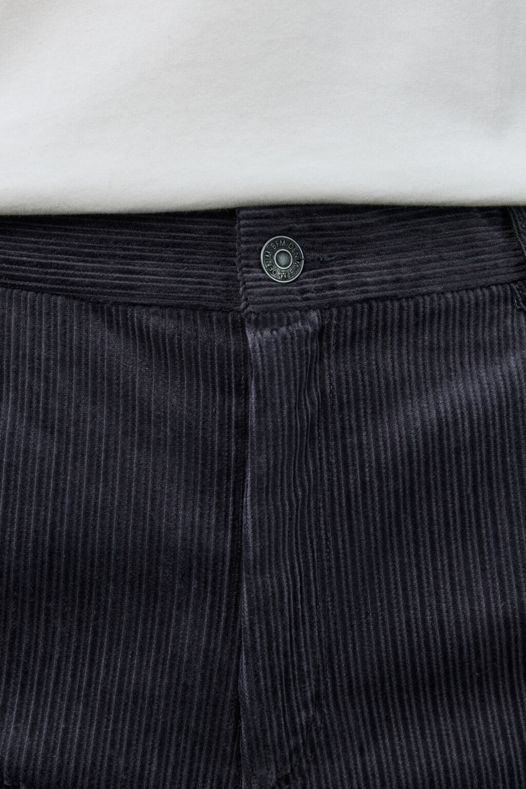 Брюки широкие из вельвета - цвет серый - 5