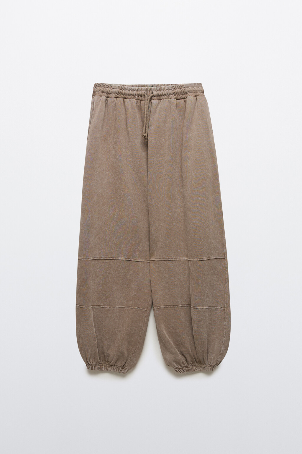Брюки-джоггеры из хлопка - цвет коричневый - 7