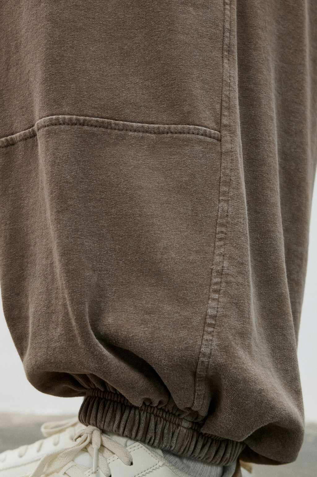 Брюки-джоггеры из хлопка - цвет коричневый - 6
