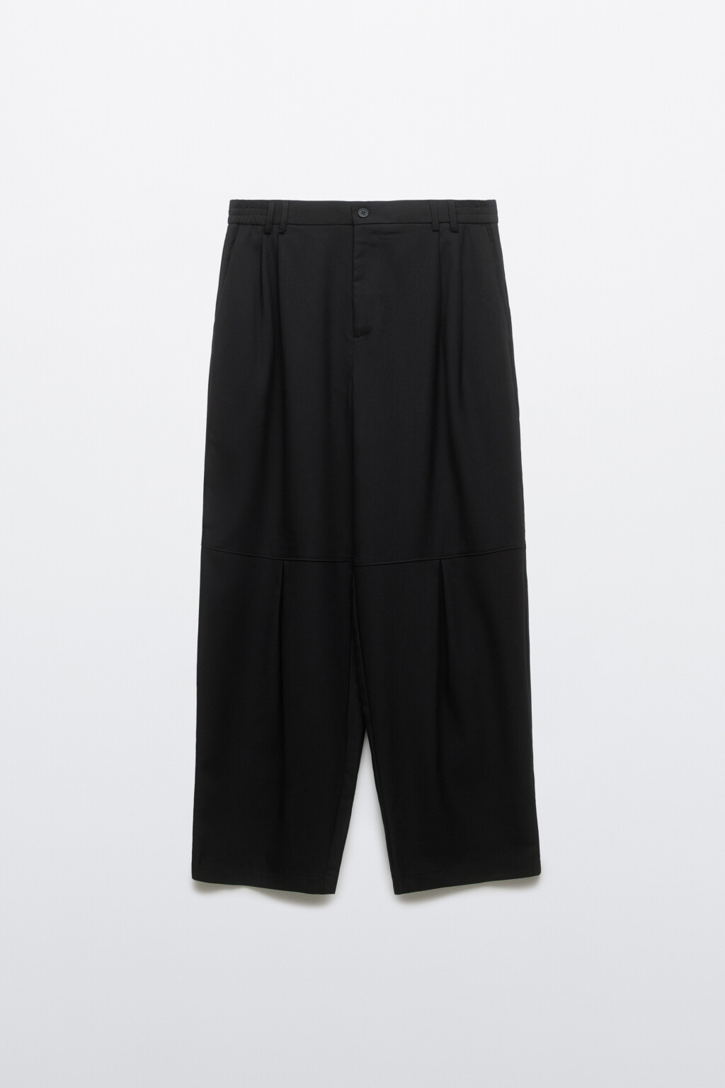 Брюки baggy fit широкие со складками - цвет черный - 9