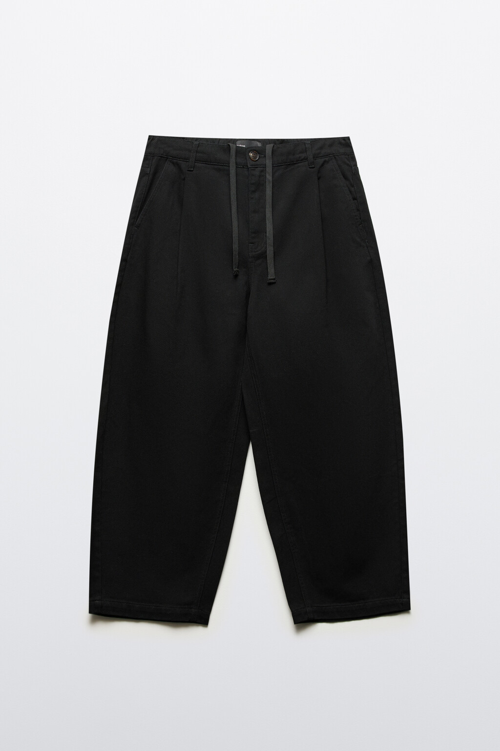 Брюки прямые хлопковые - цвет черный - 8