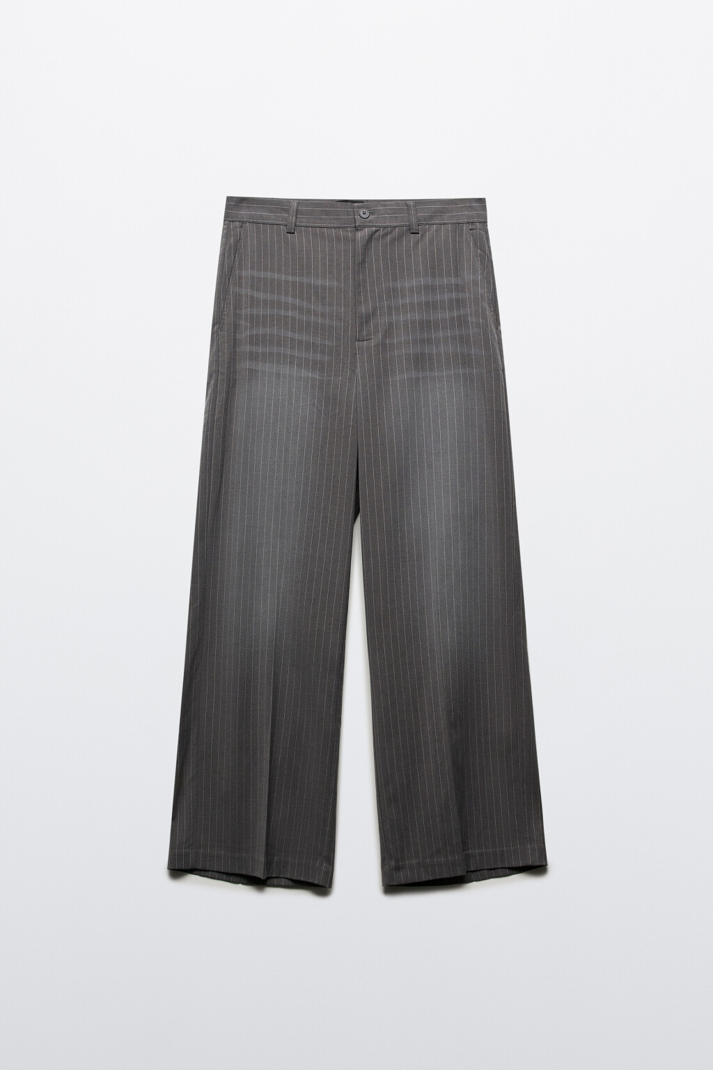 Брюки в полоску со стрелками - цвет серый - 7
