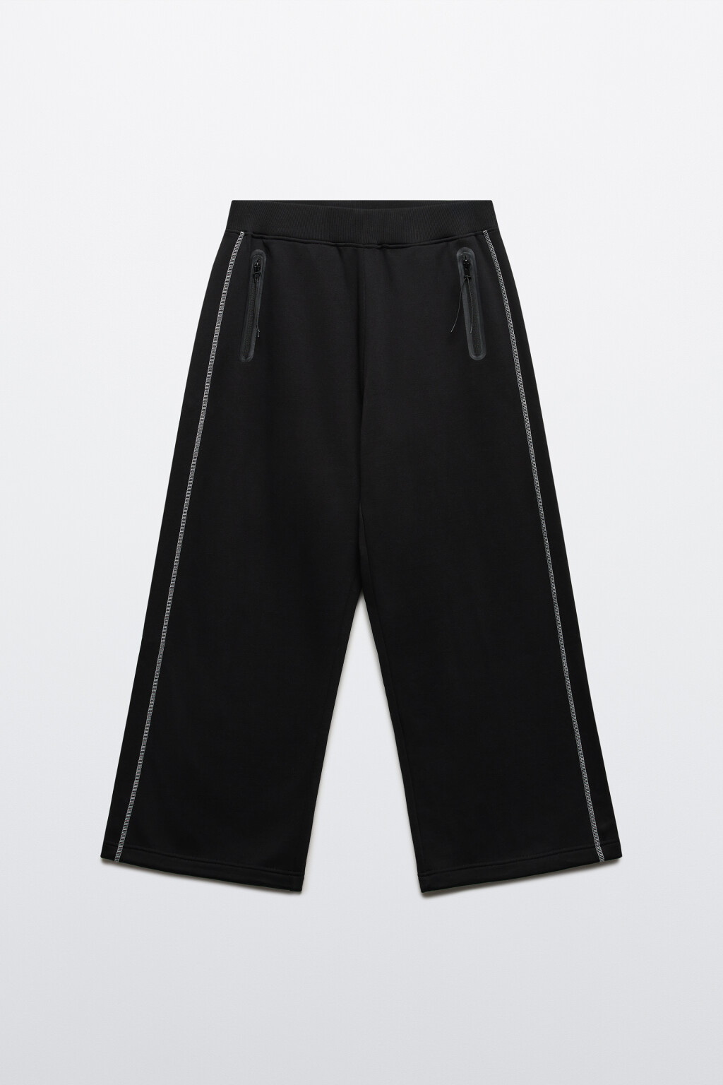 Брюки-джоггеры с лампасами - цвет черный - 7