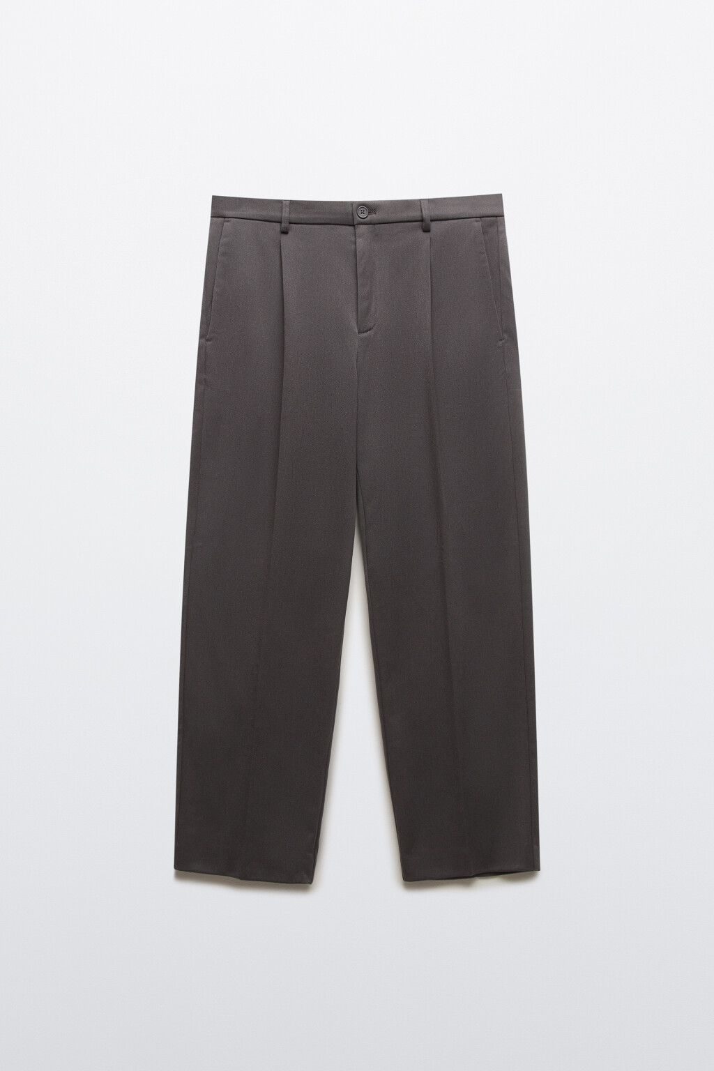 Брюки костюмные с утеплением - цвет серый - 7
