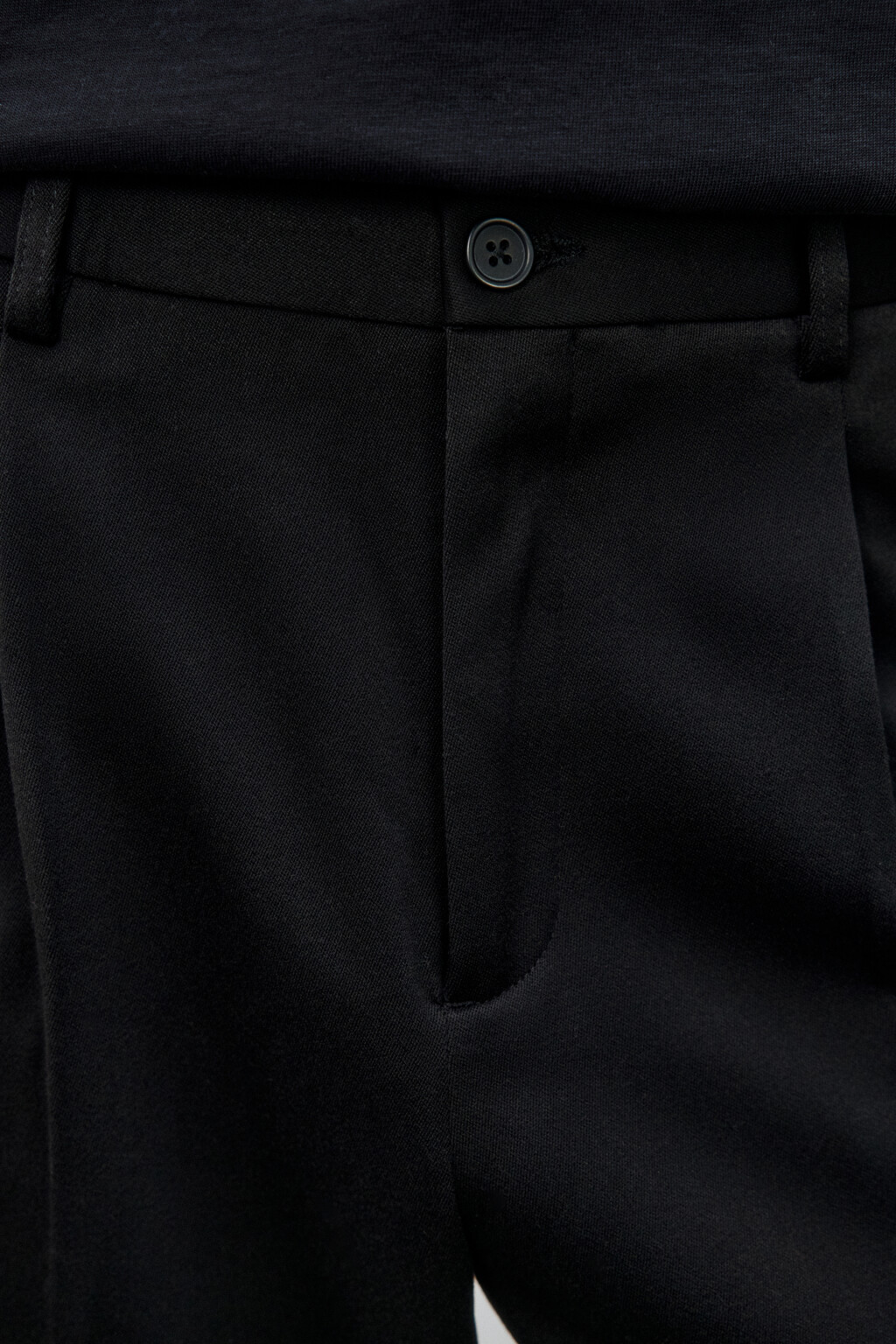 Брюки костюмные с утеплением - цвет черный - 5