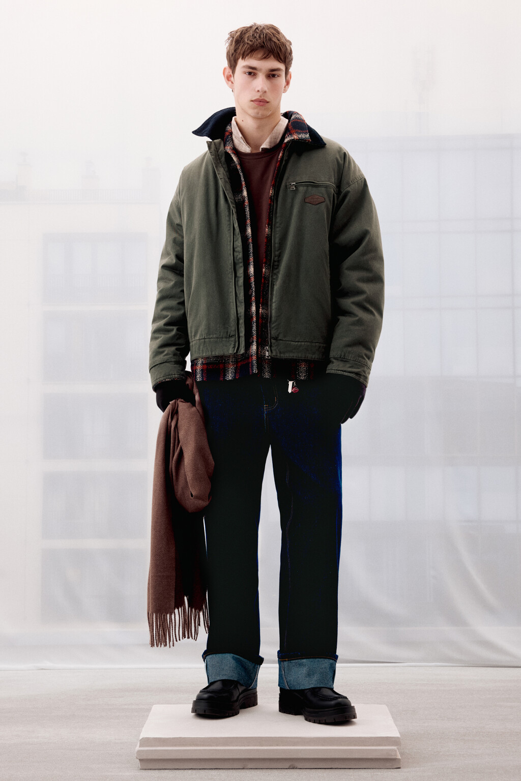 Джинсы прямые с подворотами - цвет синий - 7