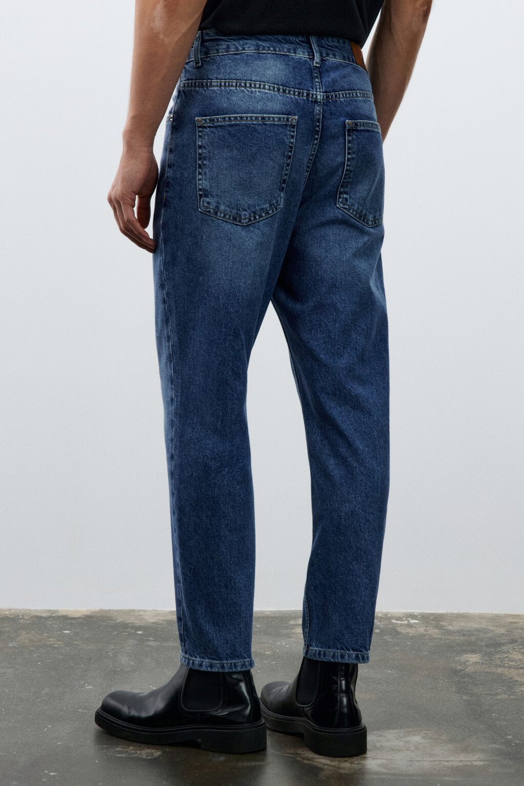 Джинсы loose fit прямые - цвет голубой - 3