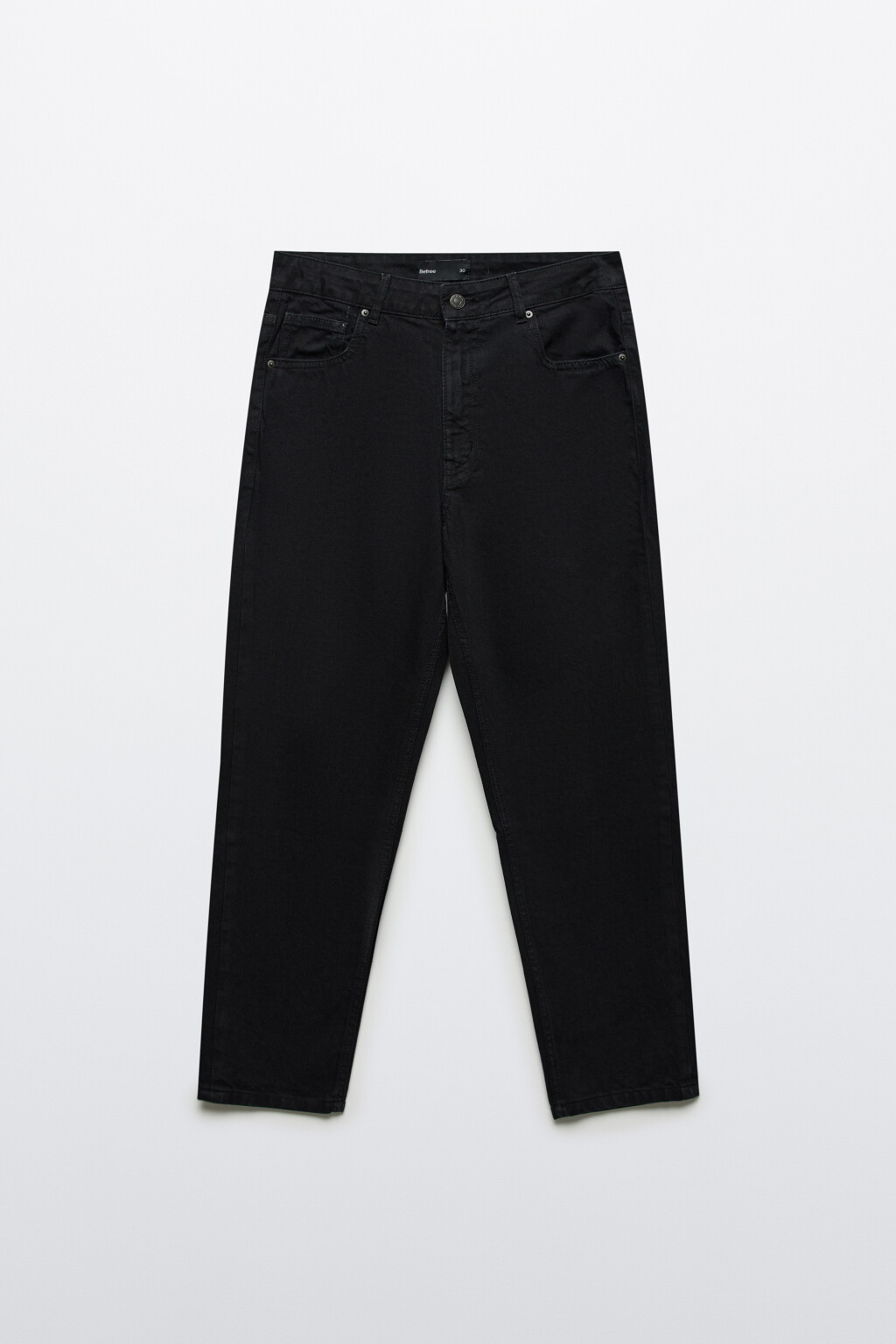 Джинсы loose fit прямые - цвет черный - 7