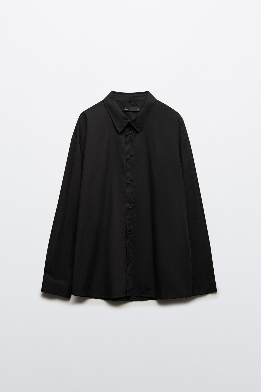 Рубашка классическая из хлопка - цвет черный - 8