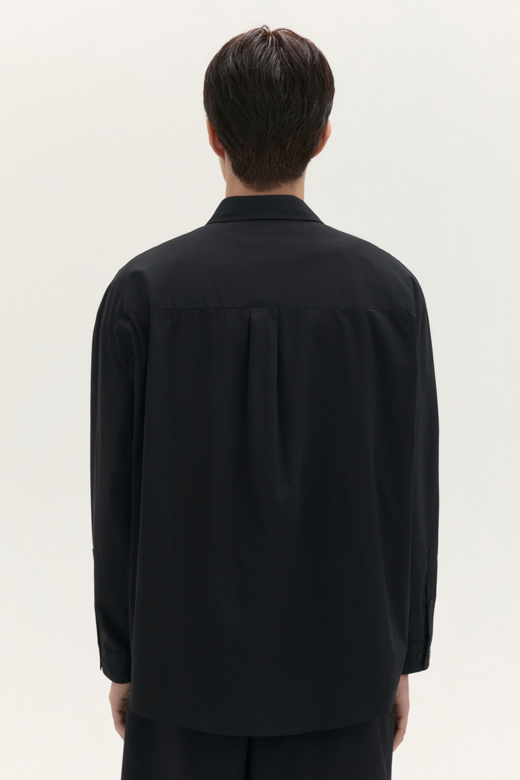 Рубашка классическая из хлопка - цвет черный - 3