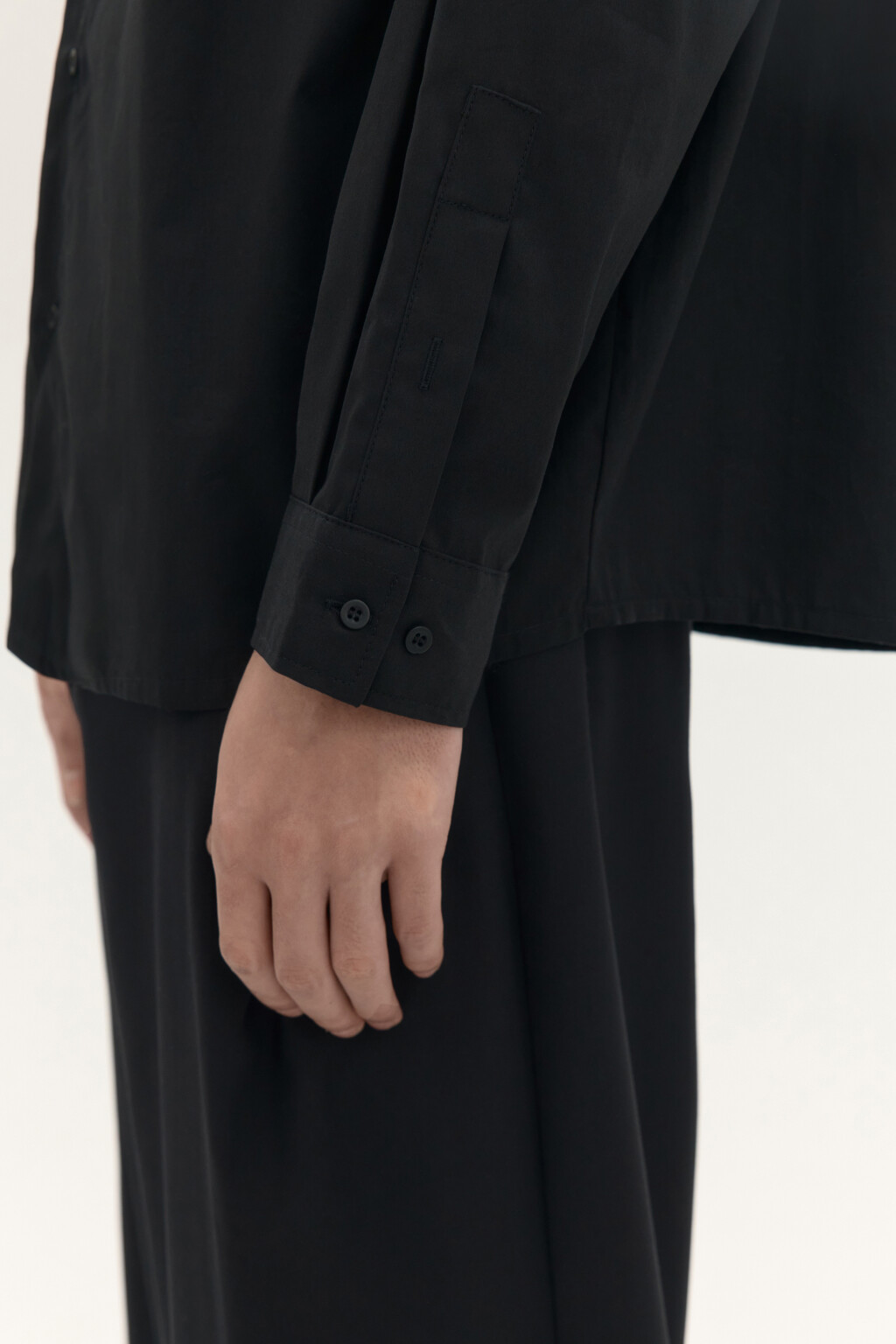 Рубашка классическая из хлопка - цвет черный - 6