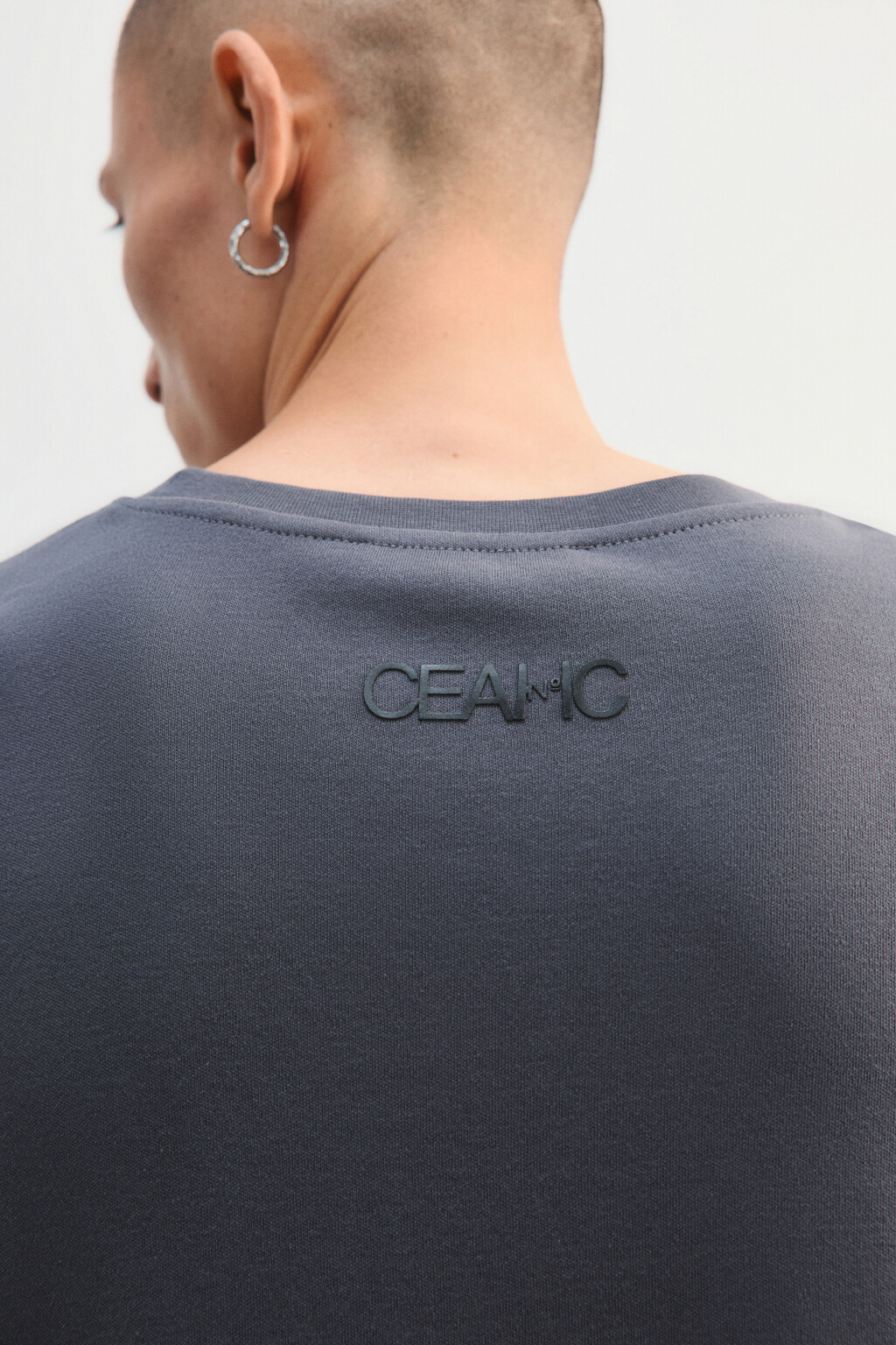 Футболка oversize с принтом - цвет серый - 8