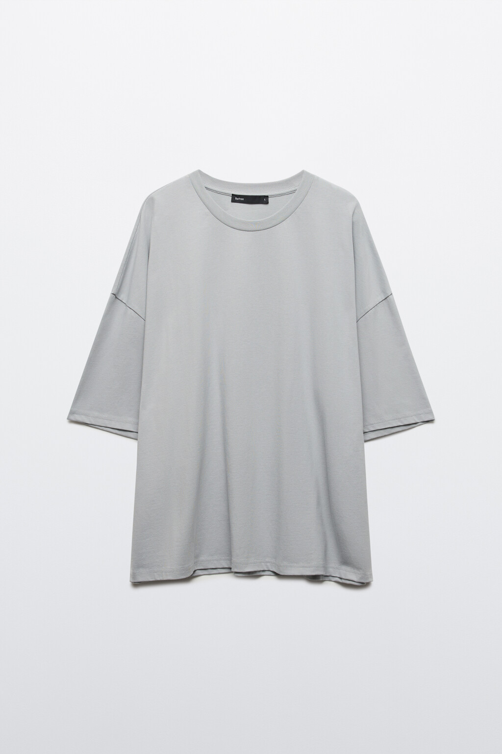 Футболка хлопковая с принтом - цвет серый - 7