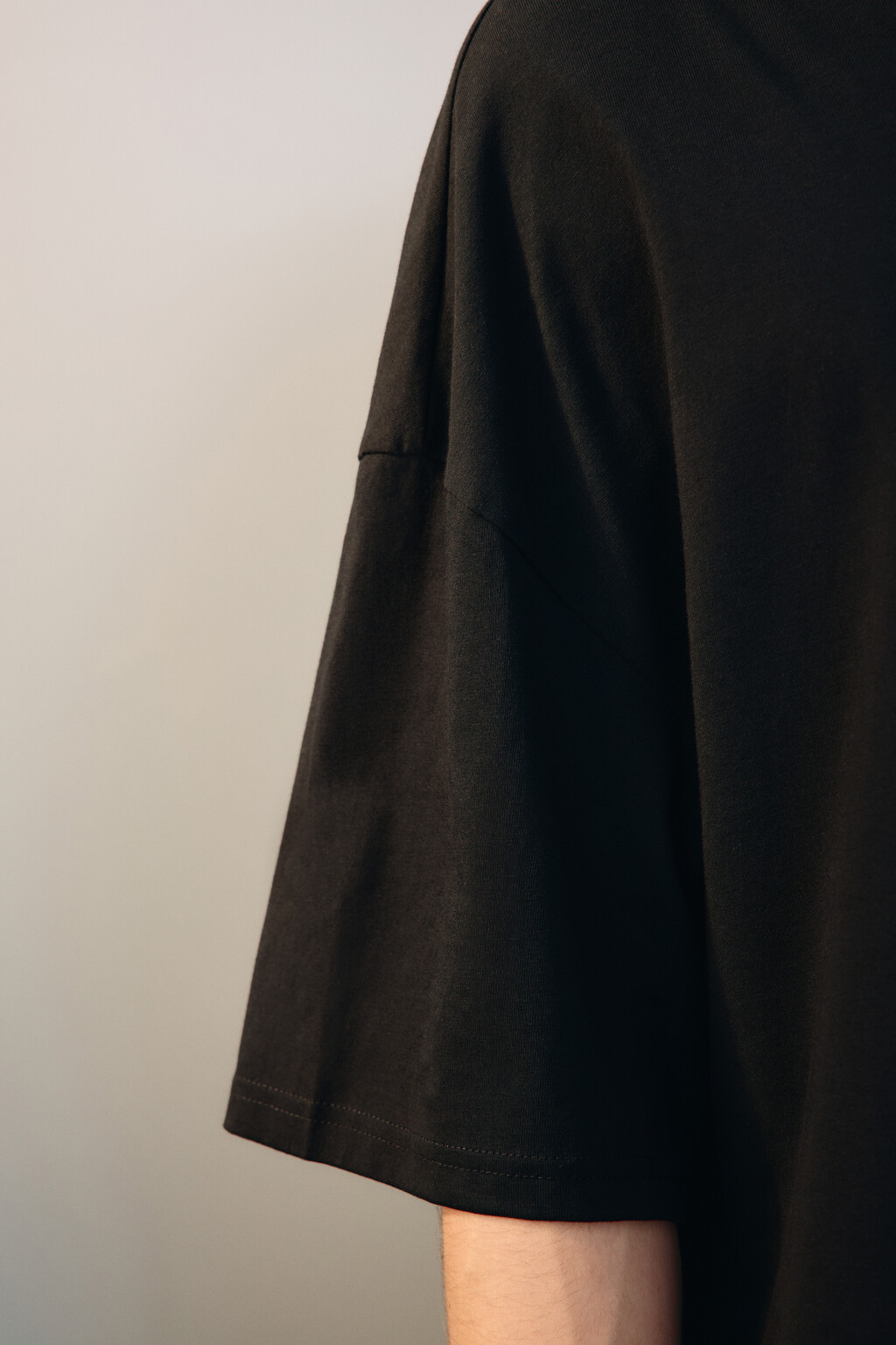 Футболка хлопковая с принтом - цвет серый - 6