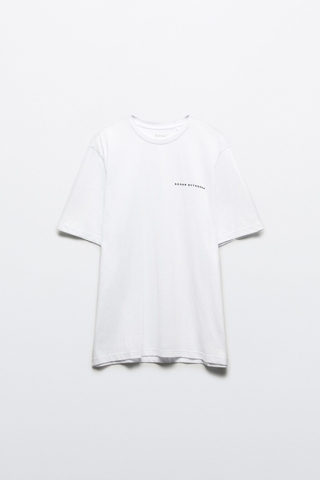 Футболка с принтом-надписью - цвет белый - 8