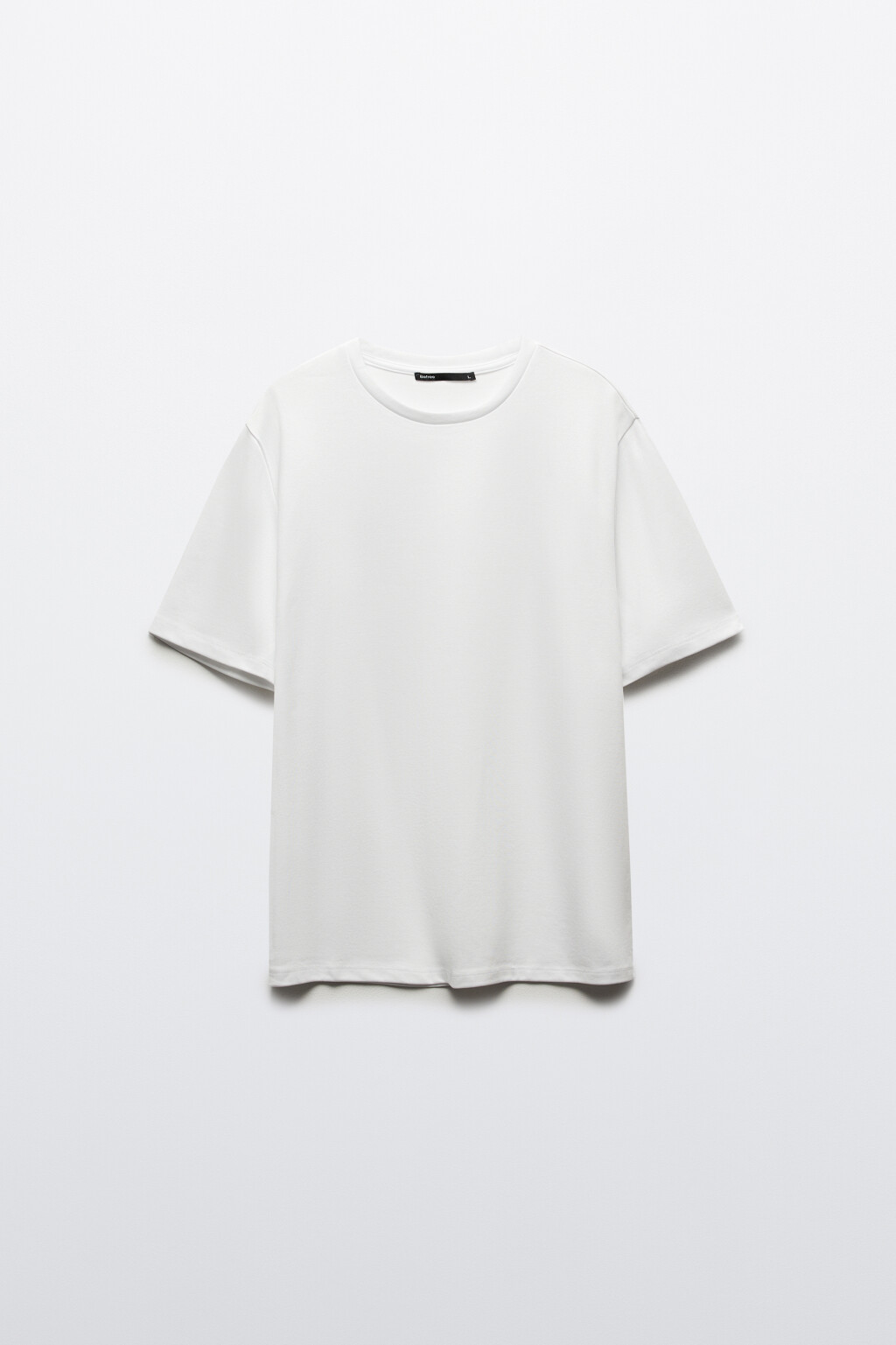 Футболка прямая из гладкой ткани - цвет белый - 8