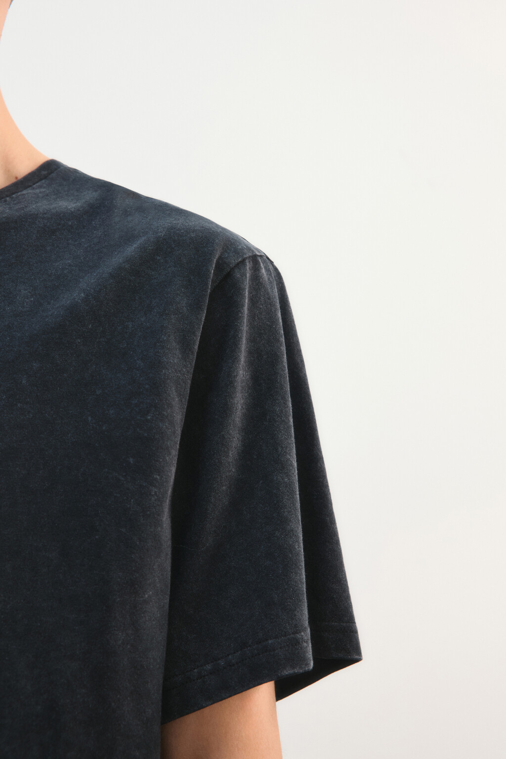 Футболка вареная с принтом - цвет черный - 7