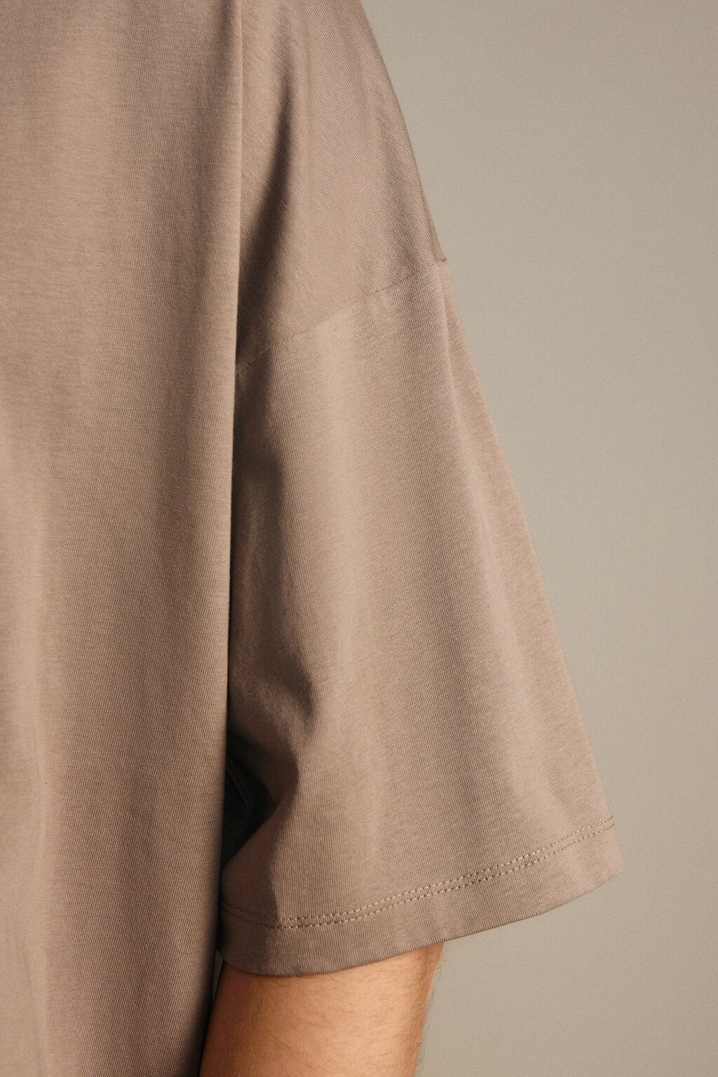 Футболка вареная с принтом - цвет коричневый - 8