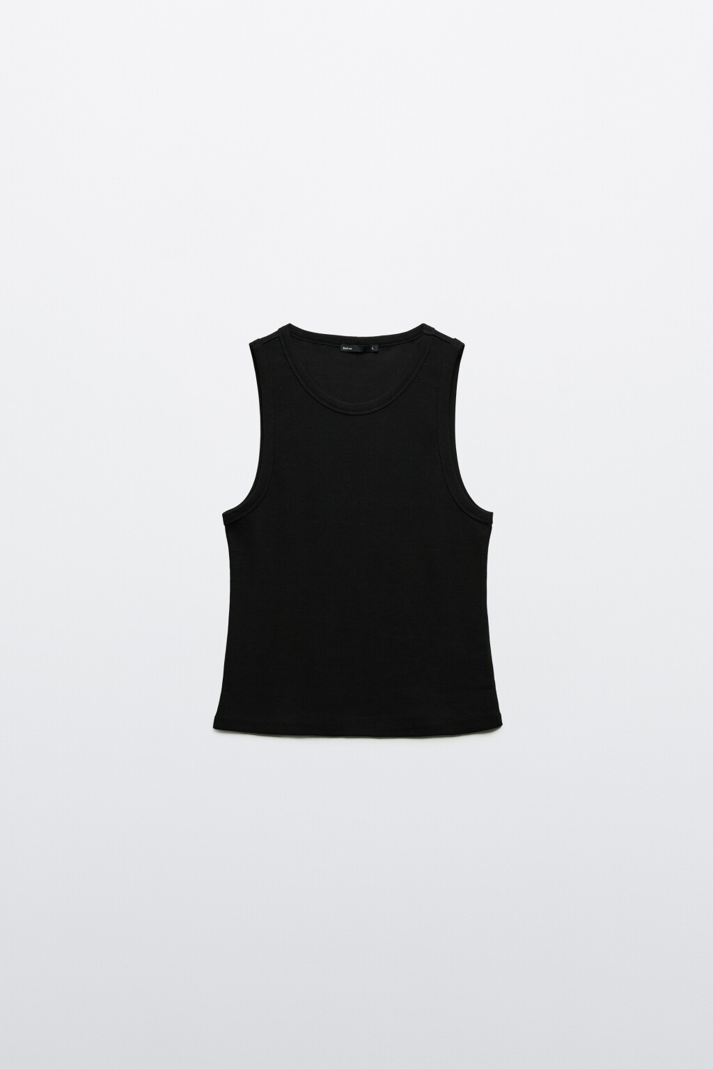 Майка базовая из трикотажа - цвет черный - 3