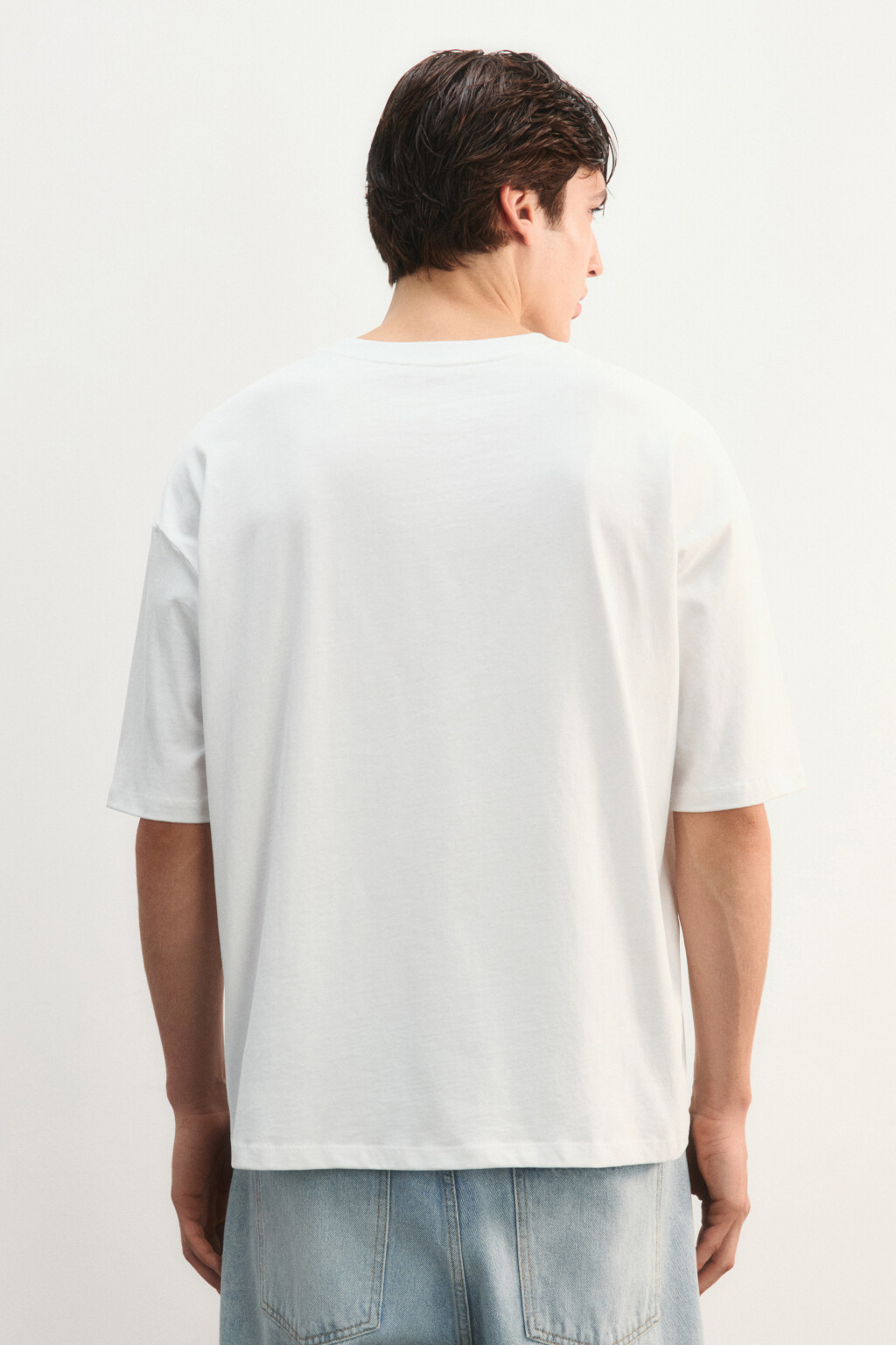 Футболка с новогодним принтом - цвет белый - 3